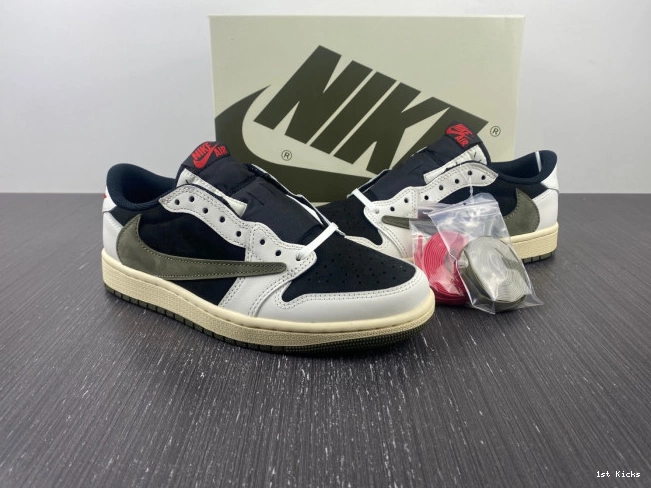 OG 1 Air DZ4137-106 WMNS Olive Jordan x Scott Low Travis 0520